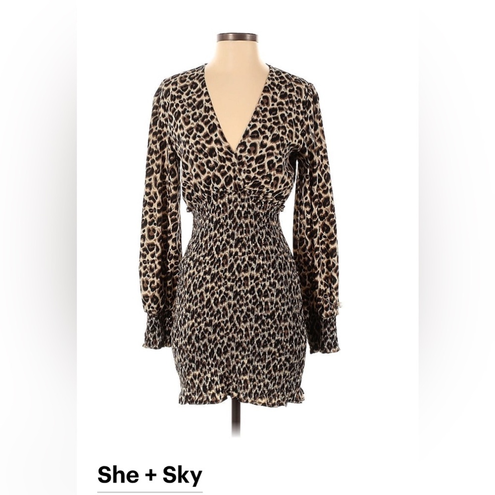 NWT animal print dress by she + sky